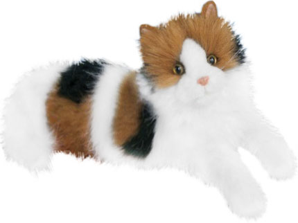 Stor Katt, calico (trefarvet), 40cm - Douglas Tøjdyr
